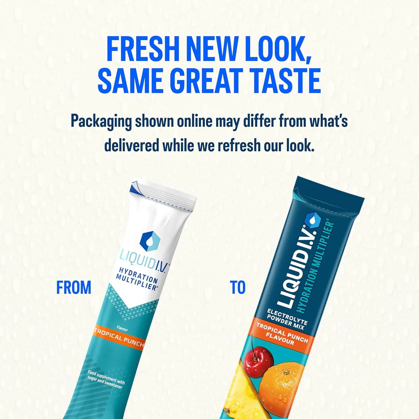 Liquid I.V. Electrolyte Powder Sachets I 32 Sticks (£1 Per Stick) I Strawberry & Tropical Punch Bundle | On-The-Go Hydration